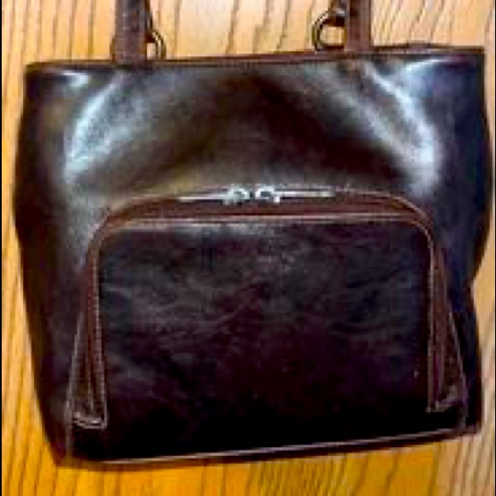 Brown purse tote handbag